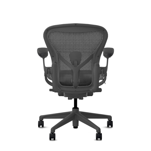 Herman Miller Aeron - Office Chair, Size B, Color Graphite with Graphite Polymer Base | Home & Office-4
