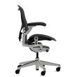 Herman Miller Aeron - Office Chair, Size B, Color Graphite with Aluminum Polished Steel Base With Headrest | Offices-2