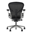 Herman Miller Aeron - Office Chair, Size B, Color Graphite with Aluminum Polished Steel Base With Headrest | Offices-4