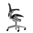 Herman Miller Aeron - Office Chair, Size A, Color Graphite with Aluminum Polished Steel Base With Headrest | Workstations-2