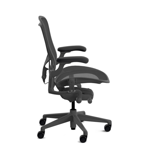 Herman Miller Aeron - Office Chair, Size C, Color Graphite with Graphite Polymer Base| Workspaces-2
