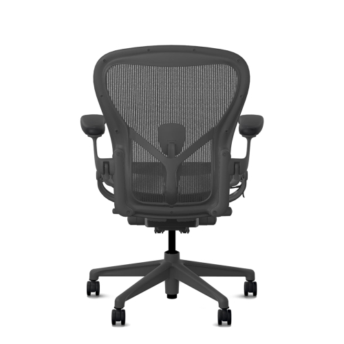 Herman Miller Aeron - Office Chair, Size C, Color Graphite with Graphite Polymer Base| Workspaces-4