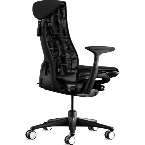 Herman Miller Embody Gaming Chair - Gaming Chair, Color Black with Black Aluminum Base With Headrest | Streamers & Gamers-2