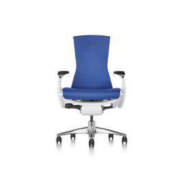 Herman Miller Embody - Office Chair,Color Blue  with Grey Aluminum Base With Headrest  | Corporate Use
