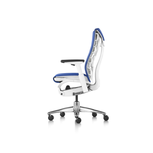 Herman Miller Embody - Office Chair,Color Blue with Grey Aluminum Base With Headrest | Corporate Use-2