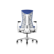 Herman Miller Embody - Office Chair,Color Blue with Grey Aluminum Base With Headrest | Corporate Use-3