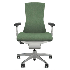 Herman Miller Embody - Office Chair,Color Green with White Aluminum Base With Headrest | Corporate Use