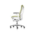 Herman Miller Embody - Office Chair,Color Green apple with Grey Aluminum Base With Headrest | Corporate Use-2