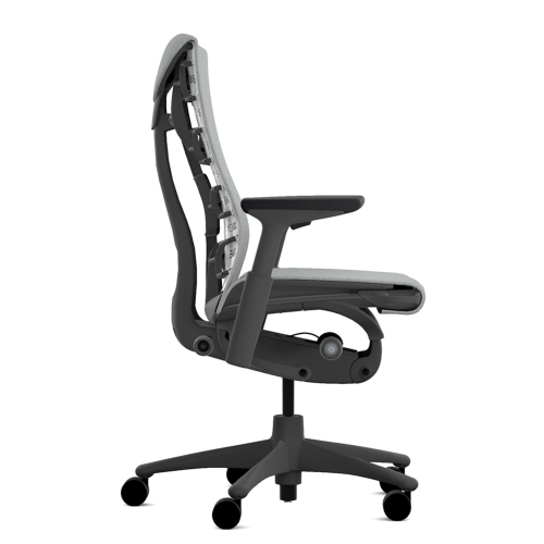 Herman Miller Embody - Office Chair, Color Grey with Black Aluminum Base With Headrest | Corporate Use-2