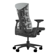 Herman Miller Embody - Office Chair, Color Grey with Black Aluminum Base With Headrest | Corporate Use-3