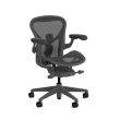 Herman Miller Aeron - Office Chair, Size A, Color Graphite with Graphite Polymer Base | Offices-1