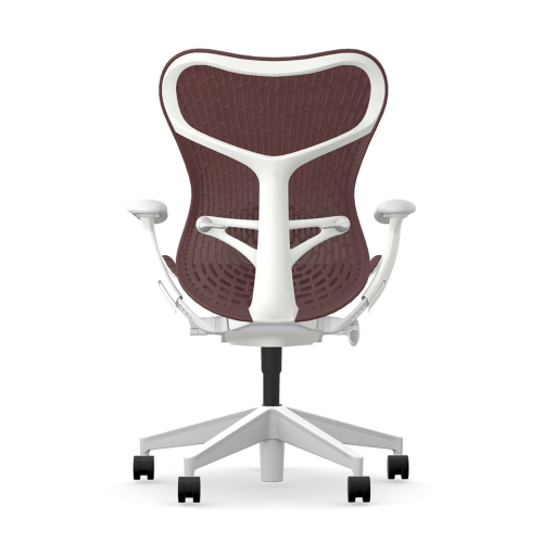 Herman Miller Mirra 2 - Office Chair, Color Cordovan with White Aluminum Base | Home & Office-4