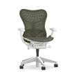 Herman Miller Mirra 2 - Office Chair, Color Green with White Aluminum Base | Workstations-1