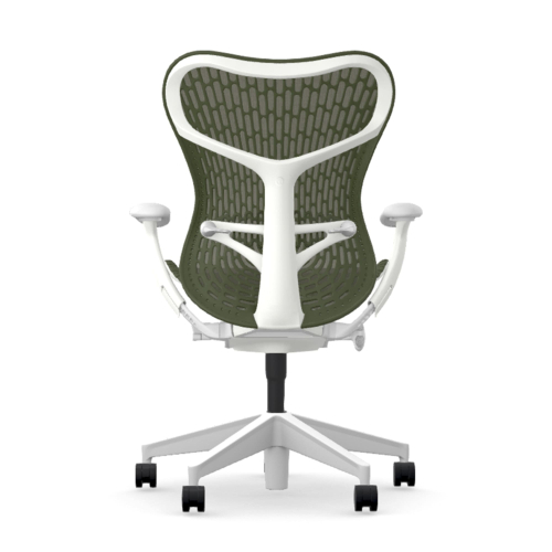 Herman Miller Mirra 2 - Office Chair, Color Green with White Aluminum Base | Workstations-4