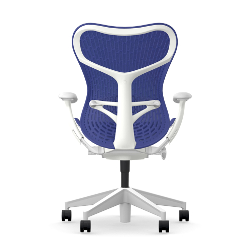 Herman Miller Mirra 2 - Office Chair, Color Blue with White Aluminum Base | Desk Work-4