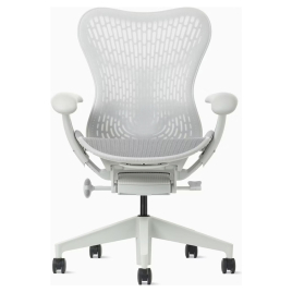Herman Miller Mirra 2 - Office Chair, Color White with White Aluminum Base | Offices
