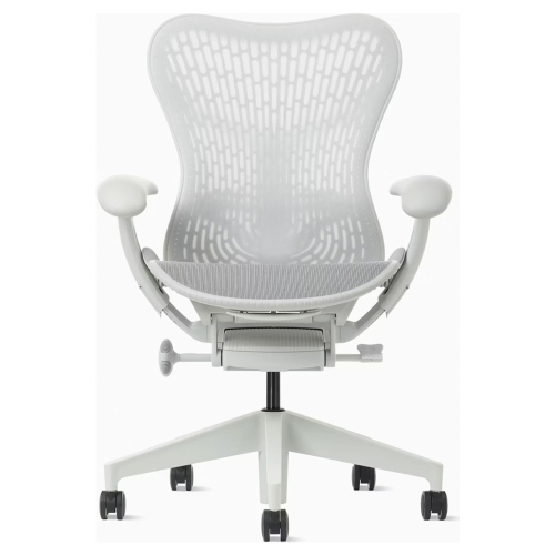 Herman Miller Mirra 2 - Office Chair, Color White with White Aluminum Base | Offices