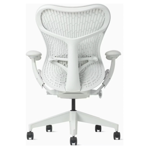 Herman Miller Mirra 2 - Office Chair, Color White with White Aluminum Base | Offices-3