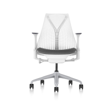 Herman Miller Sayl - Office Chair, Color Gray With White Aluminum Base | Workspaces