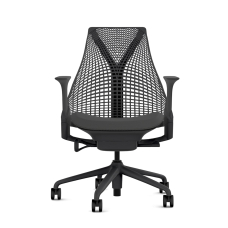 Herman Miller Sayl - Office Chair, Color Black With Black Aluminum Base | Workspaces