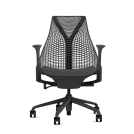 Herman Miller Sayl - Office Chair, Color Black With Black Aluminum Base | Workspaces