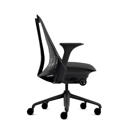 Herman Miller Sayl - Office Chair, Color Black With Black Aluminum Base | Workspaces-2