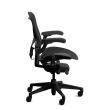 Herman Miller Aeron Remastered - Office Chair, Size B, Color Black with Onyx Aluminum Base With Headrest | Desk Work-2