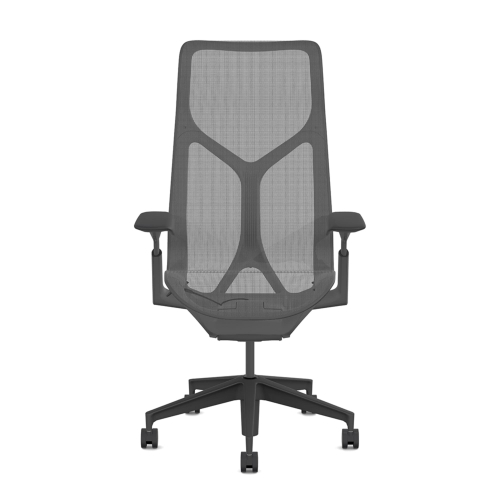 Herman Miller Cosm - Task Chair, High Back, Color Graphite with Graphite Aluminum Base | Multi-purpose Home & Office