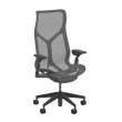 Herman Miller Cosm - Task Chair, High Back, Color Graphite with Graphite Aluminum Base | Multi-purpose Home & Office-1