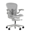 Herman Miller Aeron - Office Chair, Size B, Color Light grey - mineral, with mineral Polymer Base With Headrest | Offices-1
