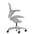 Herman Miller Aeron - Office Chair, Size B, Color Light grey - mineral, with mineral Polymer Base With Headrest | Offices-2