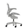 Herman Miller Aeron - Office Chair, Size A, Color Light grey - mineral, with mineral Polymer Base With Headrest | Home & Office-2