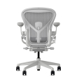 Herman Miller Aeron - Office Chair, Size A, Color Light grey - mineral, with mineral Polymer Base With Headrest | Home & Office-4