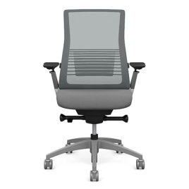 Vectra - office chair, grey carcas, color – grey, on castors