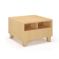 SitonIt Mezzanine Cube Table – Waiting Area Table, Color Maple, Functional Design | Corporate Environments