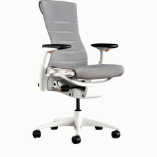 Herman Miller X Logitech G Embody Gaming Chair, Color Grey with White Base | Gamers & Streamers