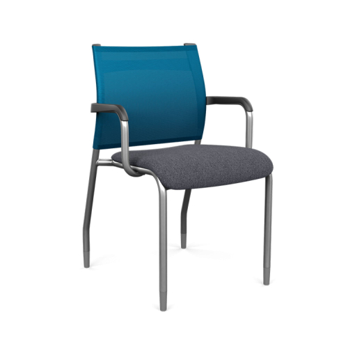 SitonIt Wit Side Chair – Task Chair for Dynamic Environment, Color Blue, Space-Saving Design | Lightweight Design