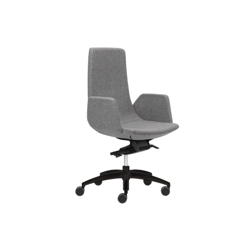 Narbutas North cape – Office Chair, Color Grey with Aluminum Base, Suitable For Any Office | Ergonomic Support