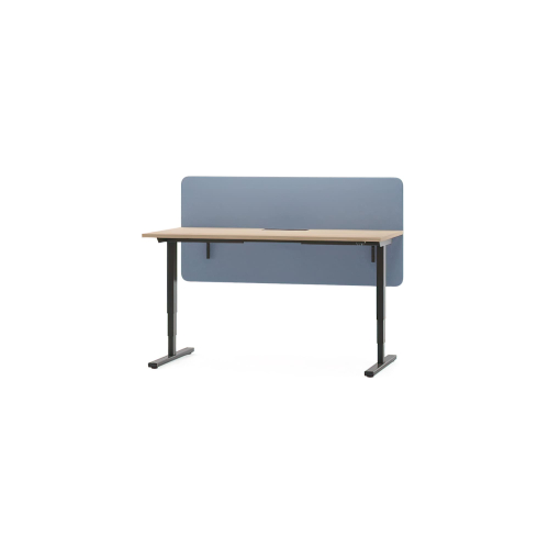 Narbutas EASY – Height Adjustable Table, Color Cabinet Maple, Black Metal Legs | Office & Remote Work