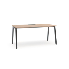 Narbutas NOVA A – Computer Table, Color Maple with Standart Black Metal Legs, Personal space | Work & Study