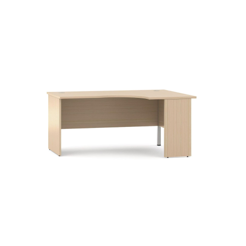 Narbutas OPTIMA PLUS – Office Desk with a Console Base, Color Maple with Metal Legs, Functional Environment | Management Offices