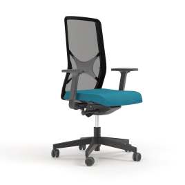 Narbutas Wind – Office Chair, Color Blue with Aluminum Base, 3D Structure | Home & Office