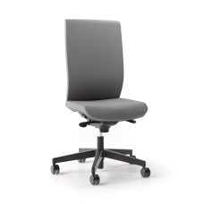 Narbutas Aura – Office Chair, Color Grey with Aluminum Base, Height-Adjustable with a Swivel Mechanism | Office Seating