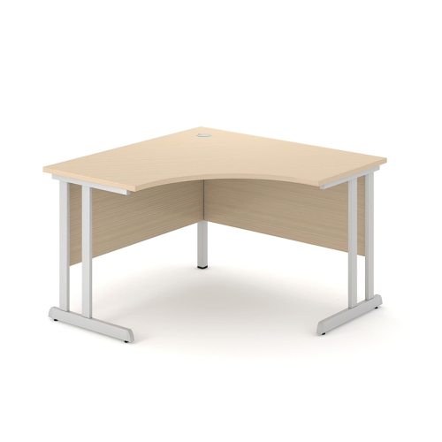 Narbutas OPTIMA C – Office Table with a Console Base, Color Maple with Metal Legs, Effective Workplace | Home Office Environments