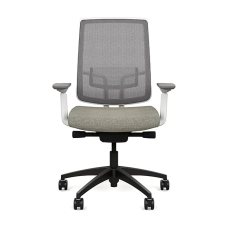 SitonIt Focus 2.0 – Office Chair, Color Chalk with Black Base, Deep Adjustment | Desk Work