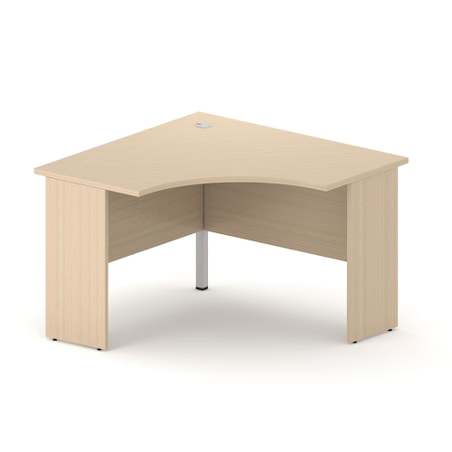 Narbutas OPTIMA PLUS – Office Table with a Console Base, Color Maple with Metal Legs | Practical Design