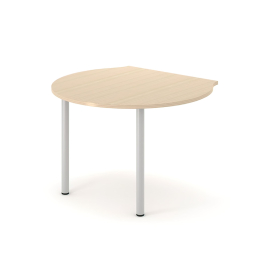 Narbutas OPTIMA PLUS – Table for Tasks with a Console Base, Color Maple with 2 Metal Legs | Home & Office Use