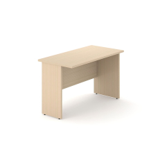 Narbutas OPTIMA PLUS – Office Table with a Console Base, Color Maple with Metal Legs | Work & Study