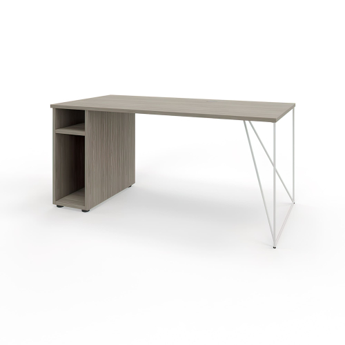Narbutas AIR Desk – Office Table on Metal Legs, Color Driftwood on Metal Legs, Loft Style | Modern Style