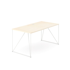 Narbutas AIR Desk – Office Table on Metal Legs, Color Maple on Metal Legs, Loft Style | Durable Frame